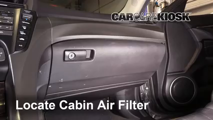 2010 Acura TL SH-AWD 3.7L V6 Air Filter (Cabin) Check